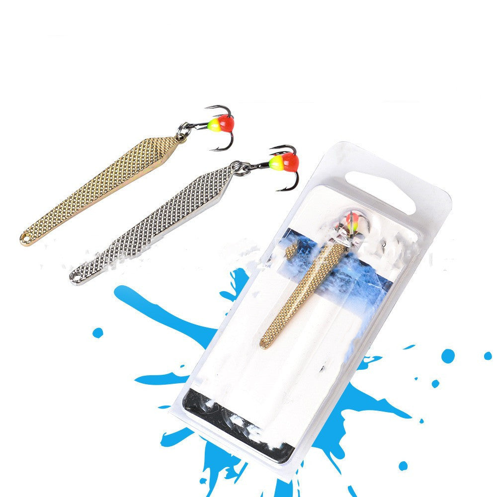 FTK Ice Fishing Metal Spinning False Bait
