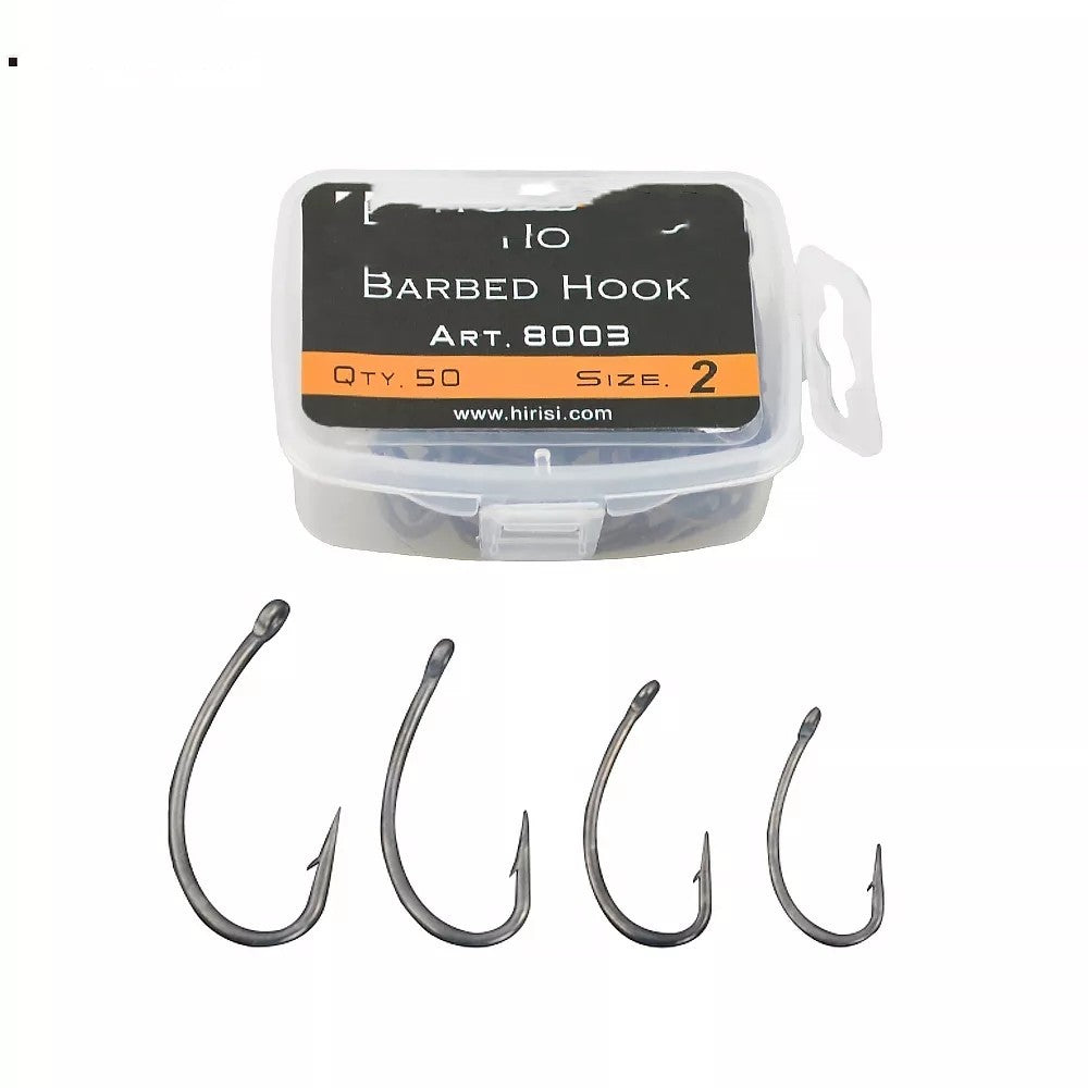 50 Boxed Fish Hooks With Barbs