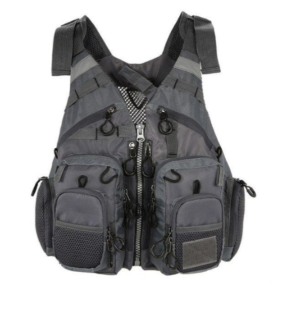 Outdoor Fishing Vest/Life Jacket Combo