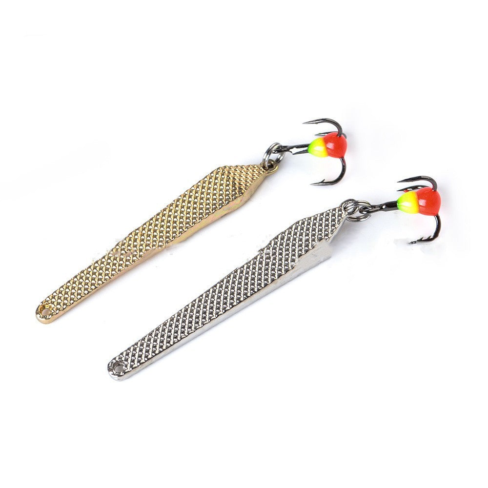 FTK Ice Fishing Metal Spinning False Bait