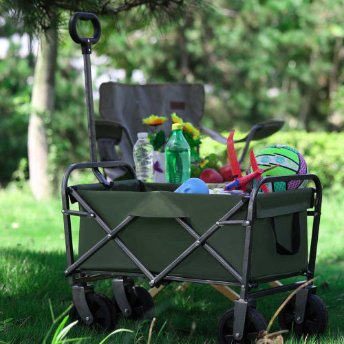 Collapsible Wagon Cart With Strapping System - 225lbs rating