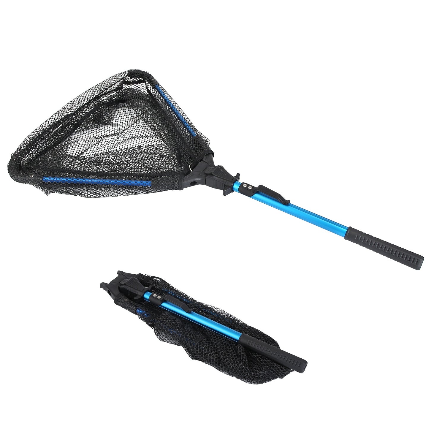 1Pc Foldable Fishing Net With Aluminum Alloy Rod