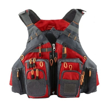 Outdoor Fishing Vest/Life Jacket Combo