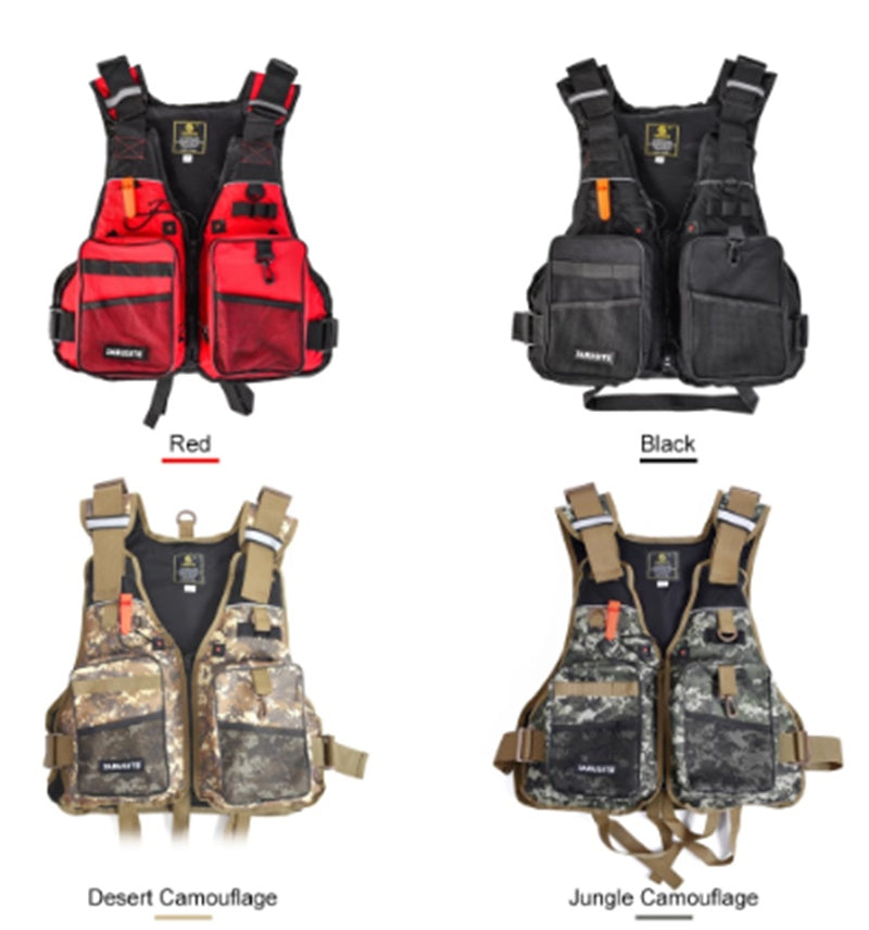 Premium Life Jacket / Fishing Vest Combo