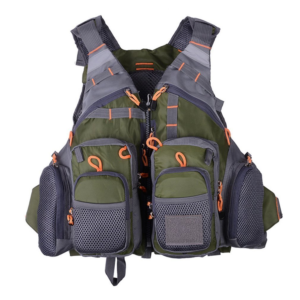 Outdoor Fishing Vest/Life Jacket Combo