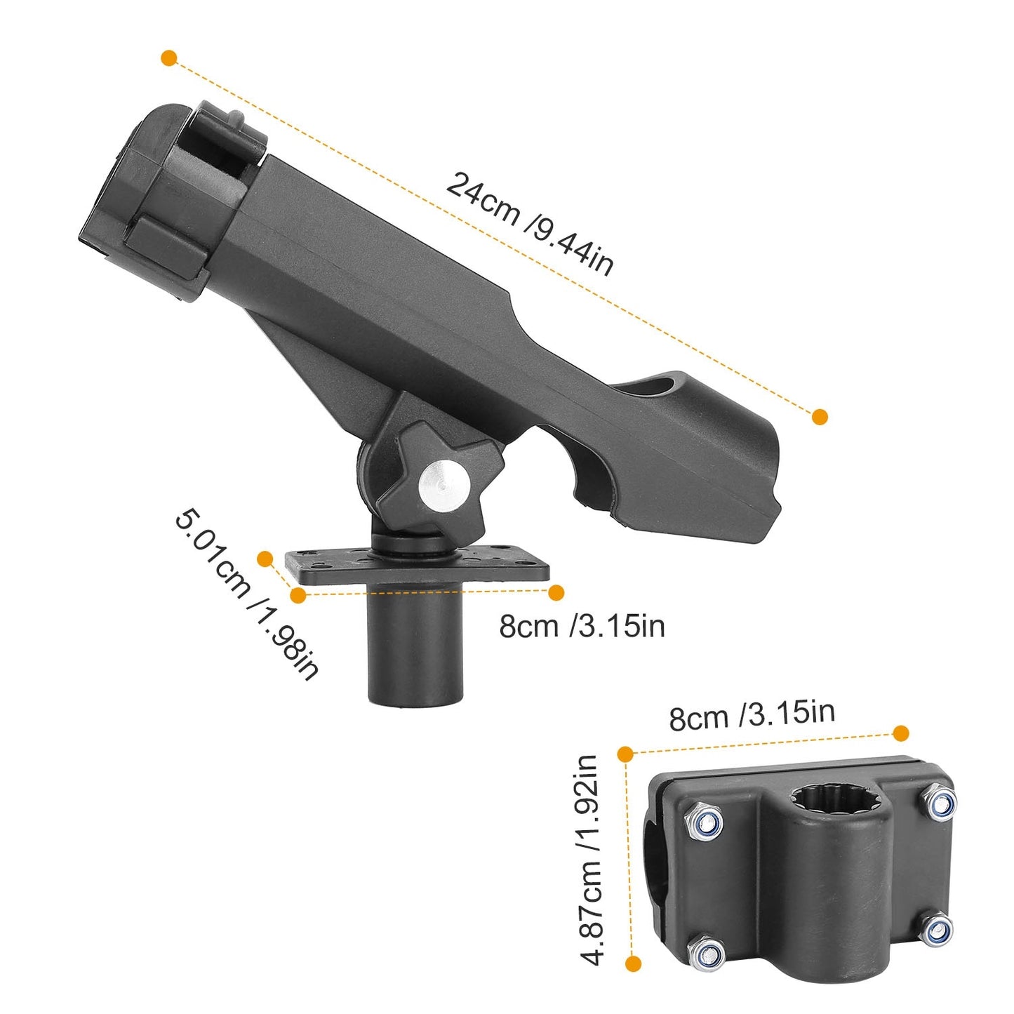 1Pc Boat Fishing/Kayak Pole Rod Holder 360Degree
