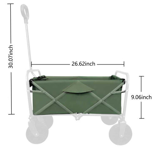 Collapsible Wagon Cart With Strapping System - 225lbs rating