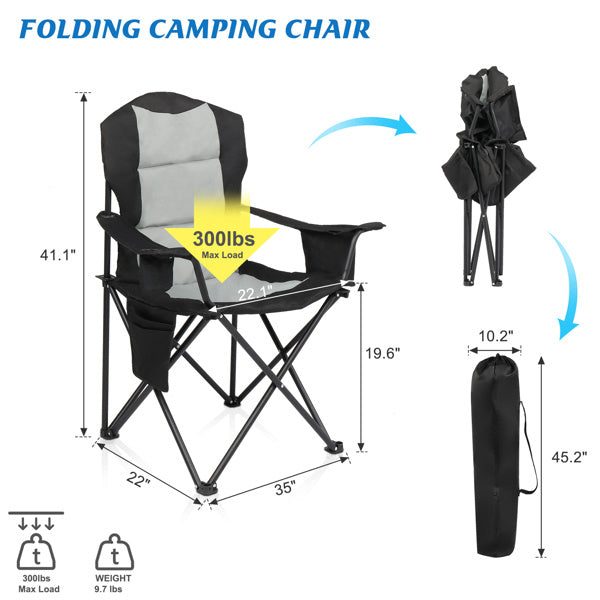 Camping/Fishing Folding Chair w/ Cooler Bag