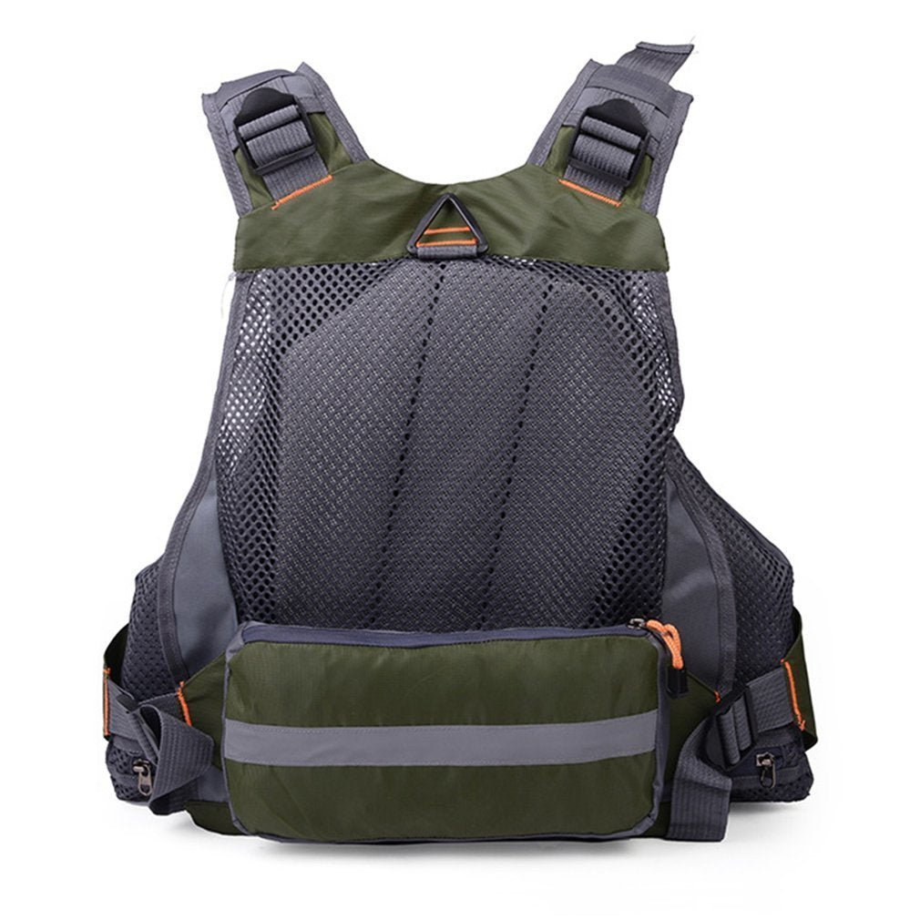 Outdoor Fishing Vest/Life Jacket Combo