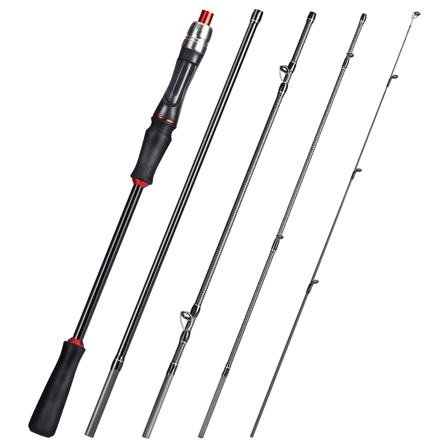 Sougaliyang Spinning/Casting Carbon Fiber 5-section Rod