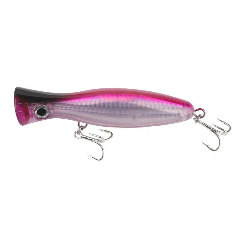 120mm 40g Testar Fishing Lure Long Casting Floating Popper Bait Artificial Wobblers Topwater Hard Bait for Bass Pike Pesca