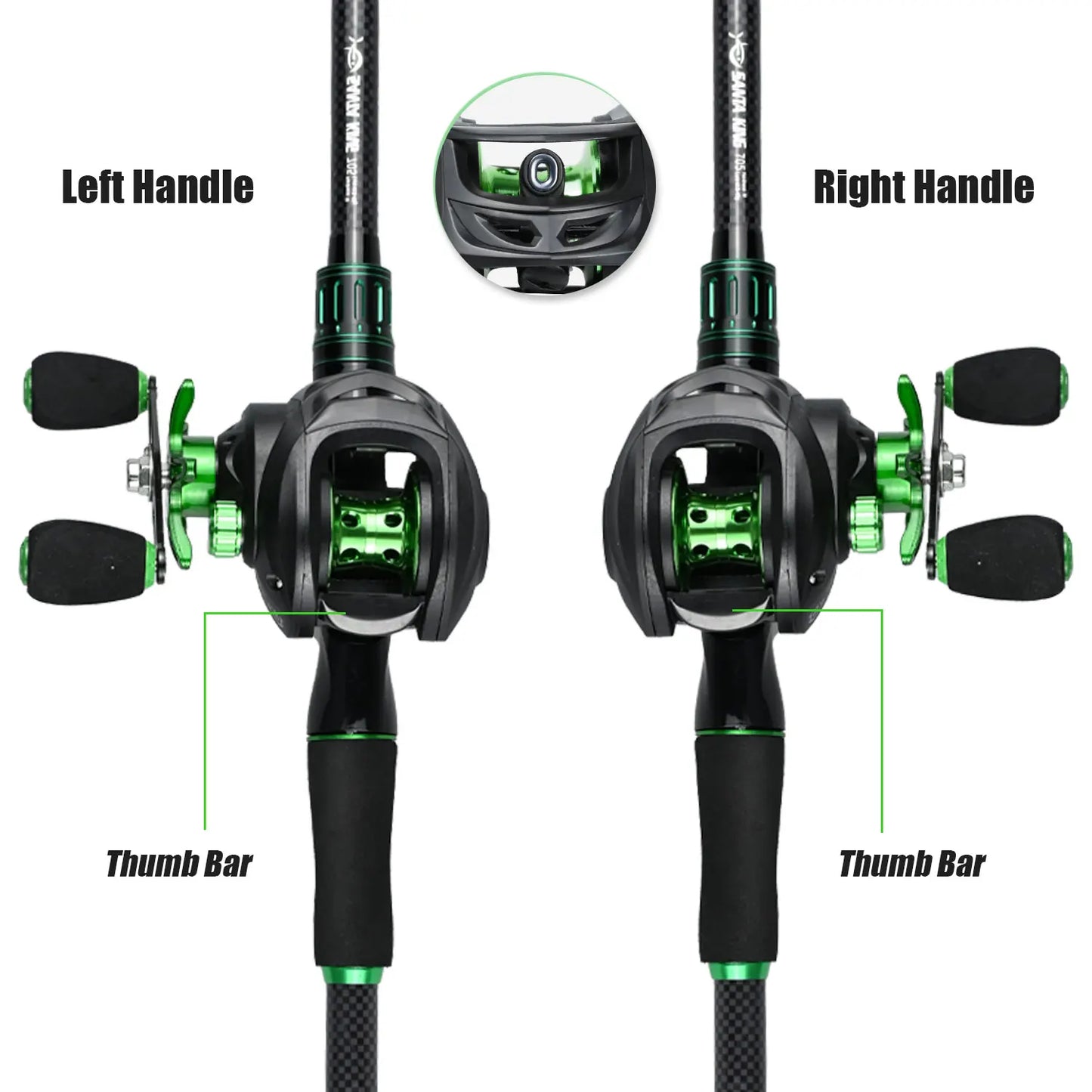 Ali Bait-Cast Combo Black/Green
