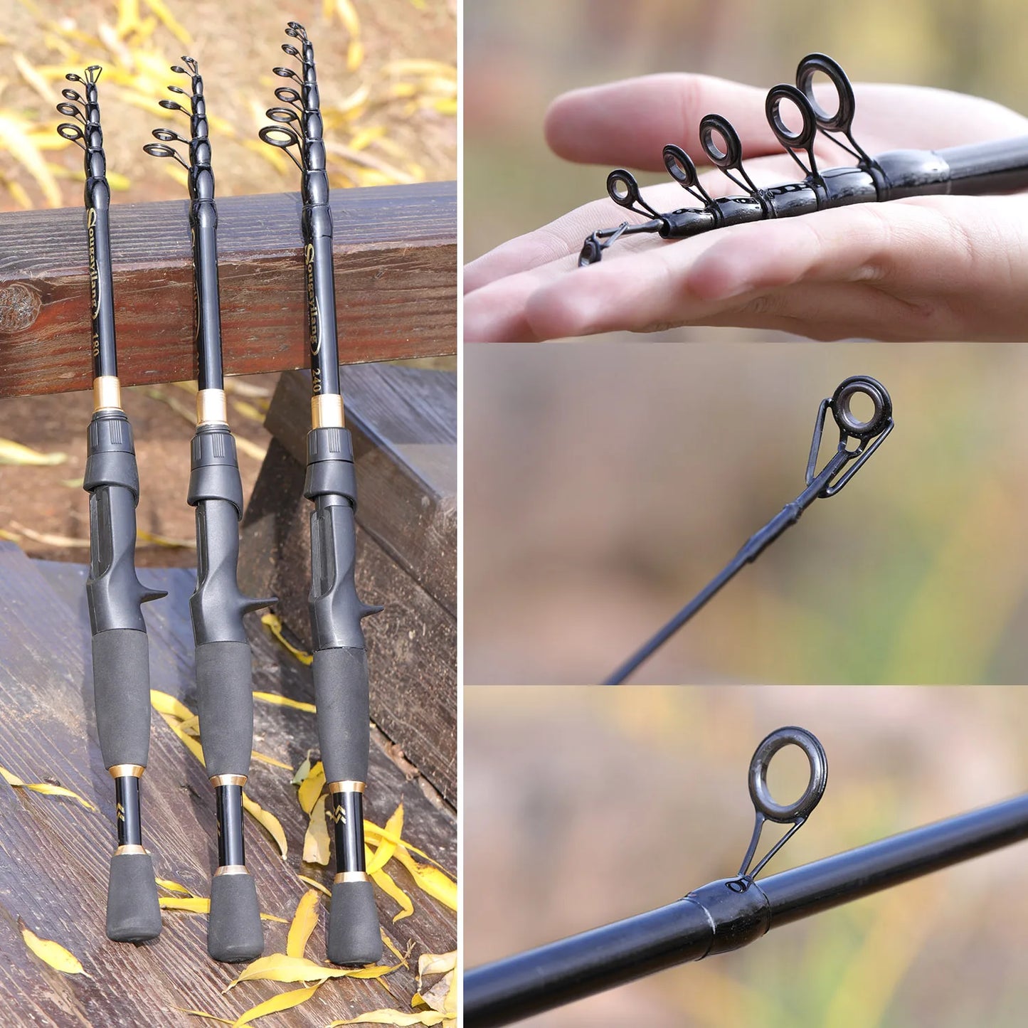 Sougaliyang Telescopic Bait-Cast Combo
