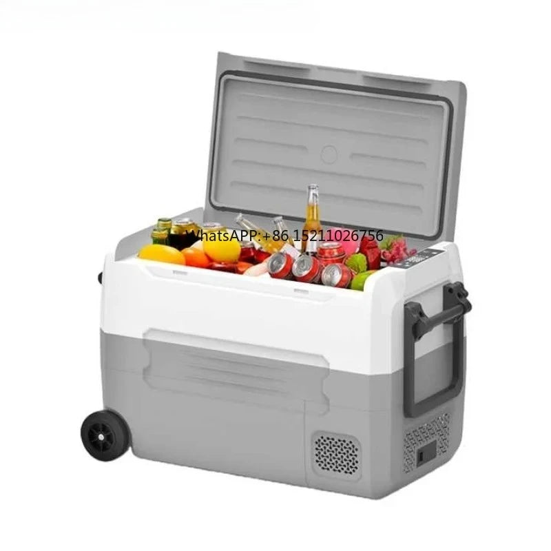 12V 35L 45L 55L ABS Mini RV Freezer Cooler 24V Ice Maker Compressor Dual-Zone for Car Truck Boat Camping