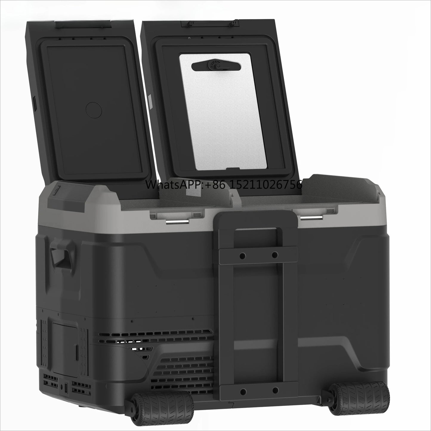 12V 35L 45L 55L ABS Mini RV Freezer Cooler 24V Ice Maker Compressor Dual-Zone for Car Truck Boat Camping