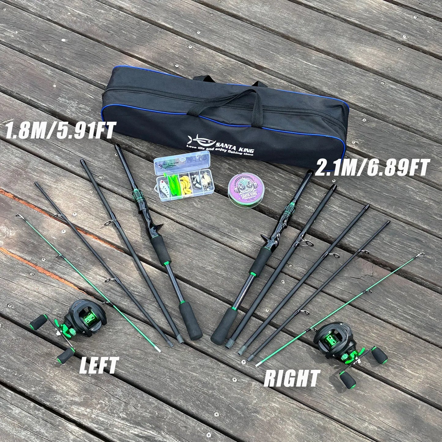 Ali Bait-Cast Combo Black/Green