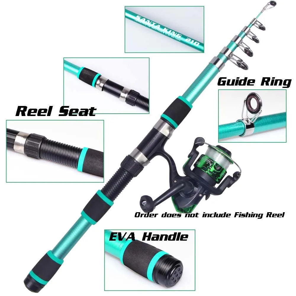 Telescopic Fishing Rod Combo - 6’-7’