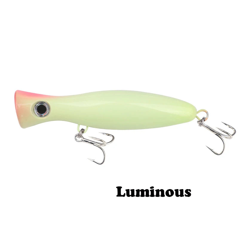 120mm 40g Testar Fishing Lure Long Casting Floating Popper Bait Artificial Wobblers Topwater Hard Bait for Bass Pike Pesca