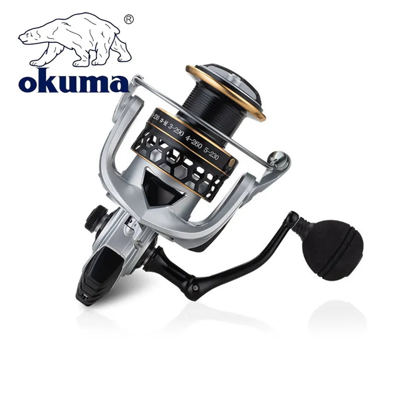 OKUMA 2000-12000 Spinning Reel w/ sunglasses