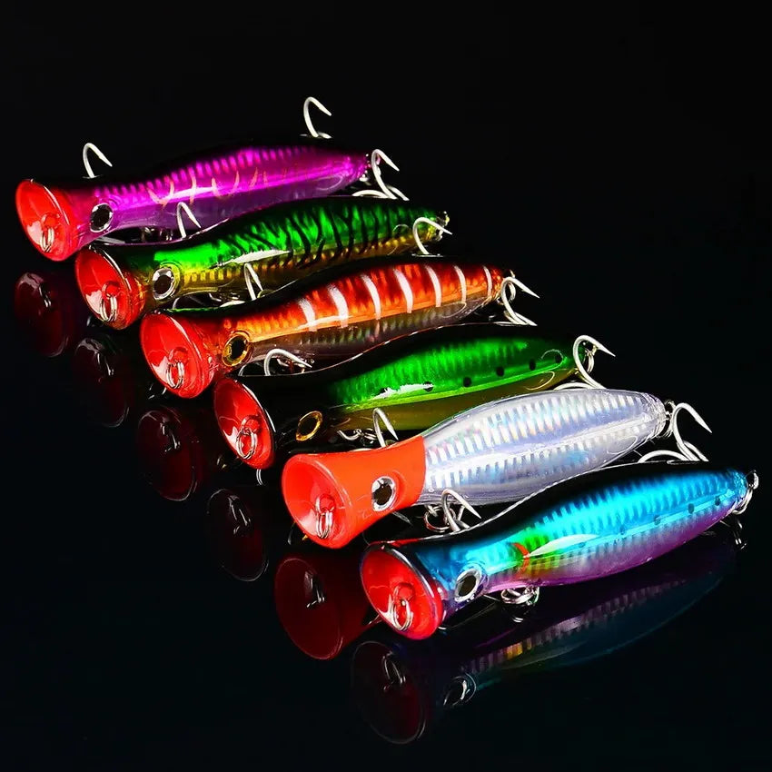 1pcs Saltwater Fishing Topwater Floating 12.5cm/41g Big Popper Lure Fishing Articulos Type Artificial Bait