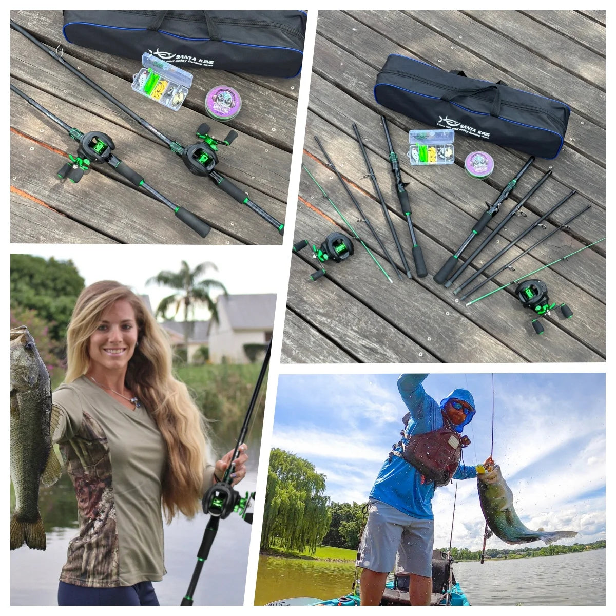 Ali Bait-Cast Combo Black/Green