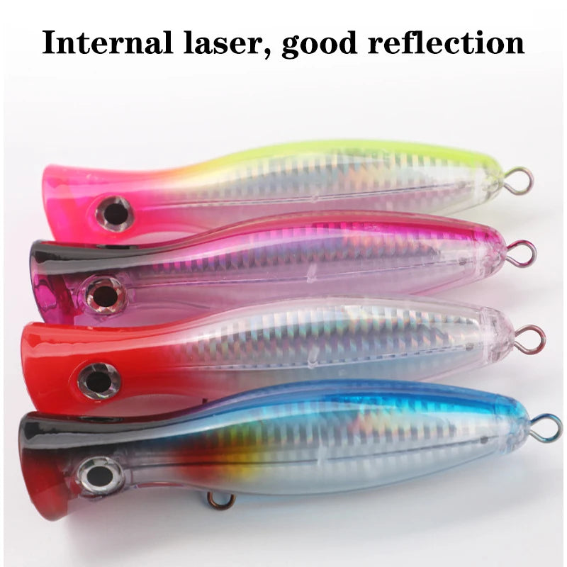 120mm 40g Testar Fishing Lure Long Casting Floating Popper Bait Artificial Wobblers Topwater Hard Bait for Bass Pike Pesca