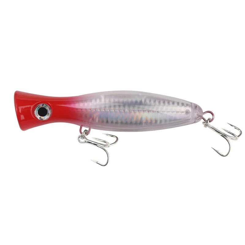 120mm 40g Testar Fishing Lure Long Casting Floating Popper Bait Artificial Wobblers Topwater Hard Bait for Bass Pike Pesca