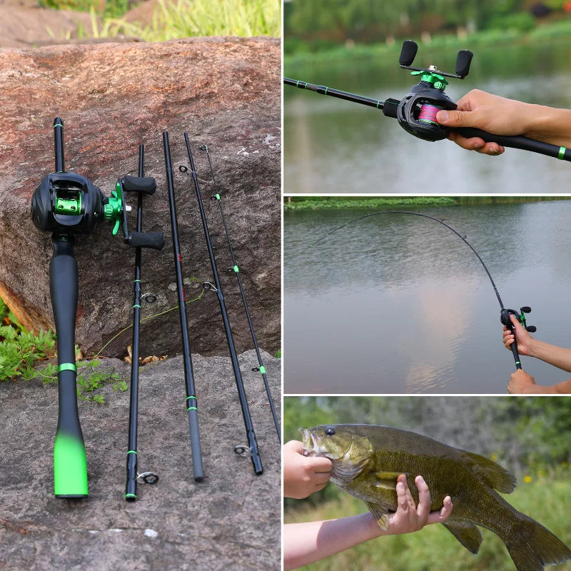 Sougaliyang Bait-Cast Combo - Lime Green 6’ 7’ 8’