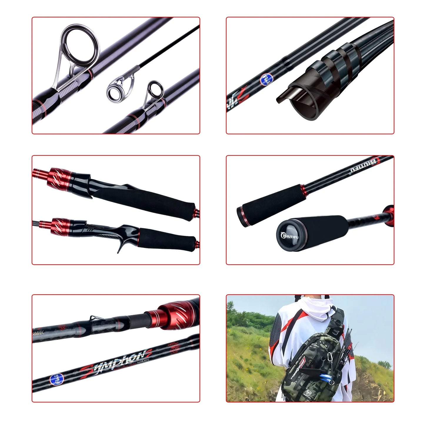 BIUTIFU Traveller Spinning/Casting Rod