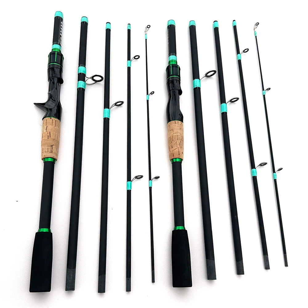 Micro Fish Lure Fishing Rods 1.8m 2.1m Carbon Spinning Baitcasting Travel Casting Rod Lure Weight 3.5g-14g ML Trout Pike Fishing