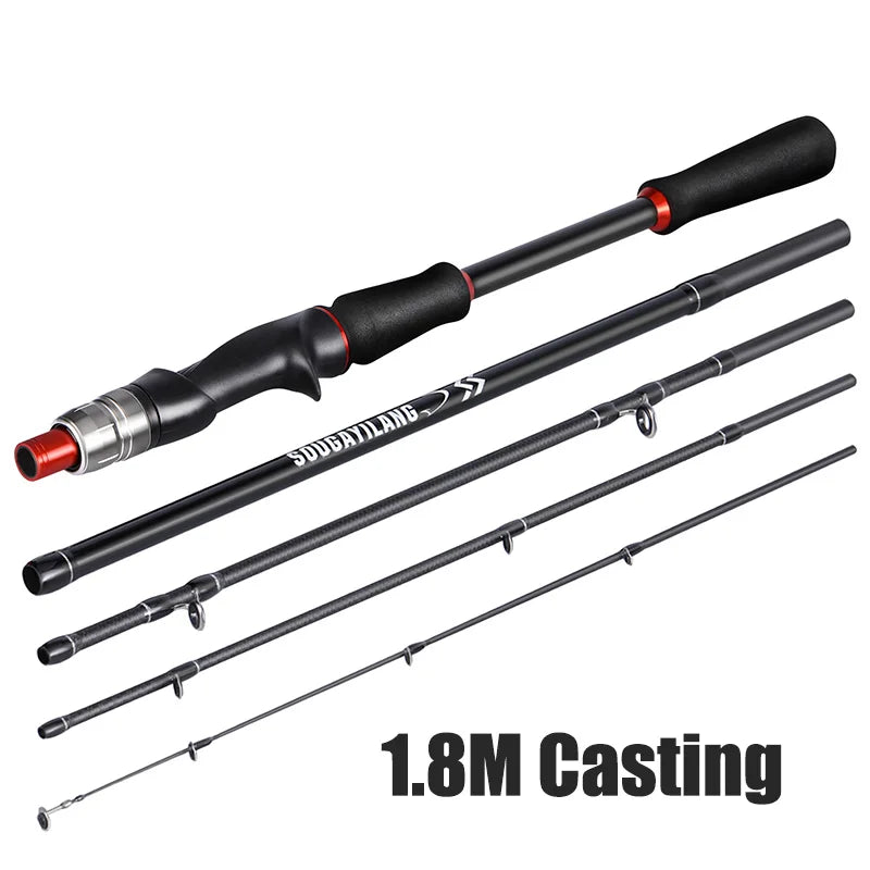 Sougaliyang Spinning/Casting Carbon Fiber 5-section Rod