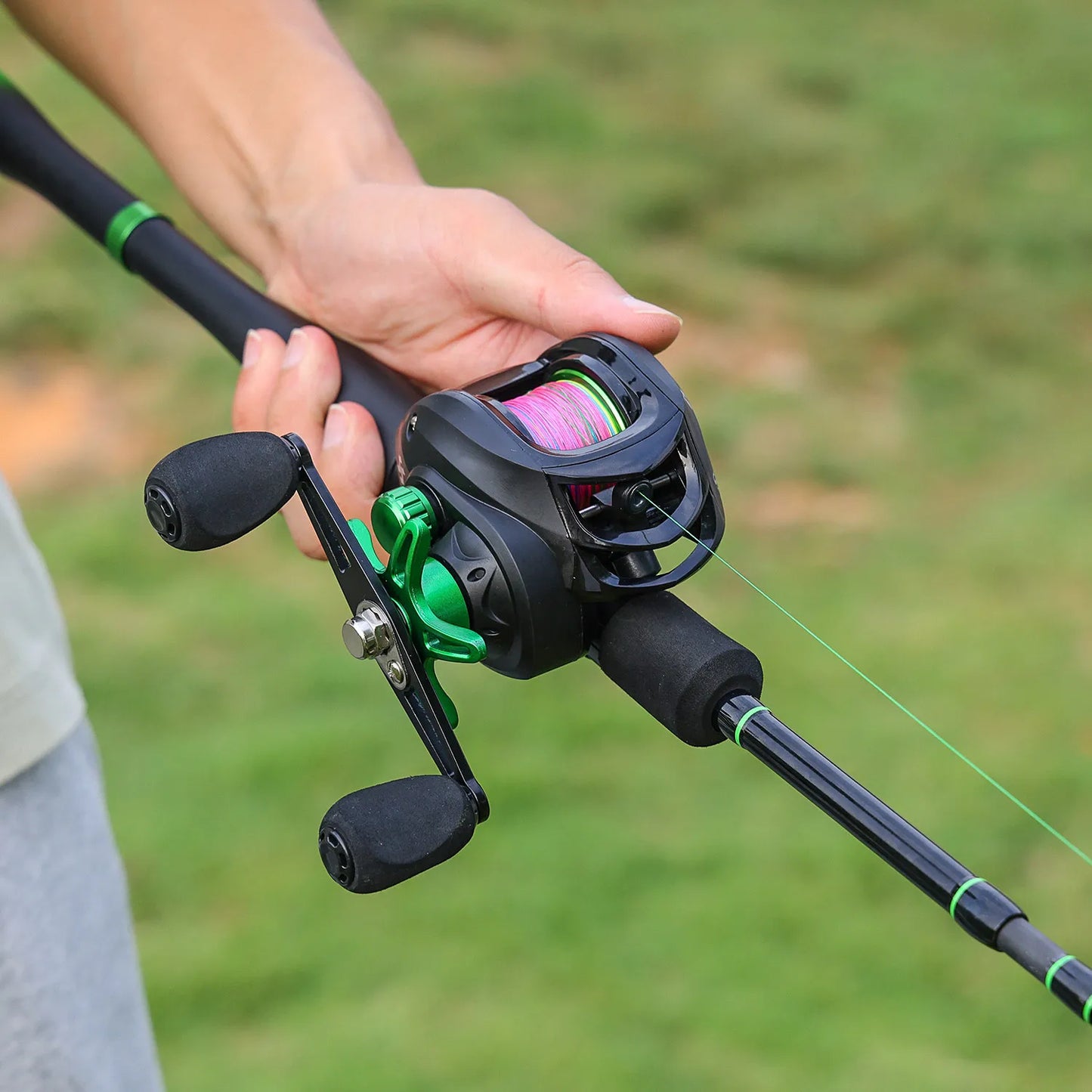 Sougaliyang Bait-Cast Combo - Lime Green 6’ 7’ 8’