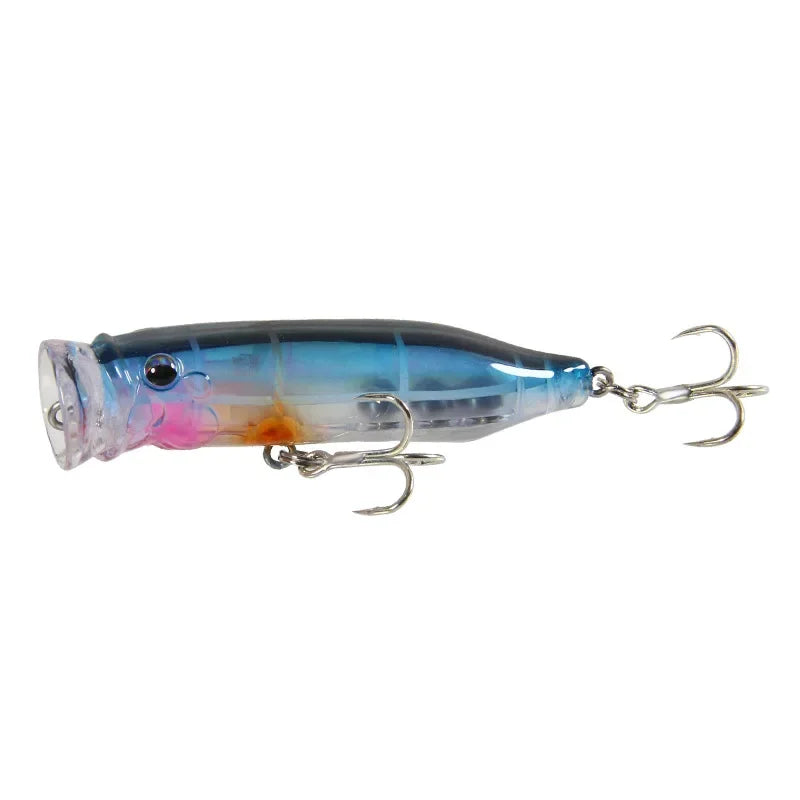 1pc Floating Popper Wobbler Fishing Lure Crankbait Artificial Bait Poper Carp Fishing Bait Artificial Bait
