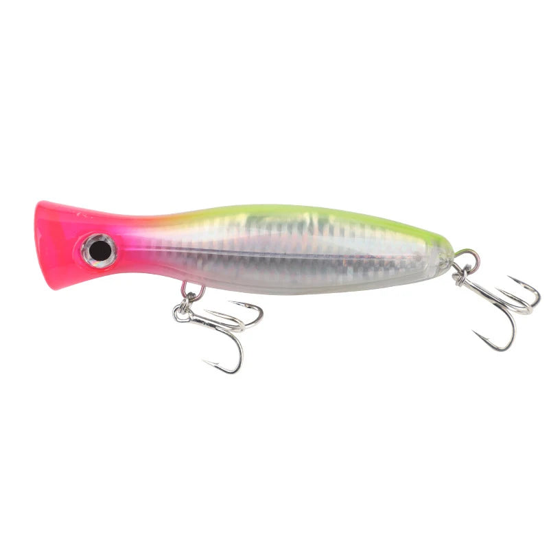 120mm 40g Testar Fishing Lure Long Casting Floating Popper Bait Artificial Wobblers Topwater Hard Bait for Bass Pike Pesca