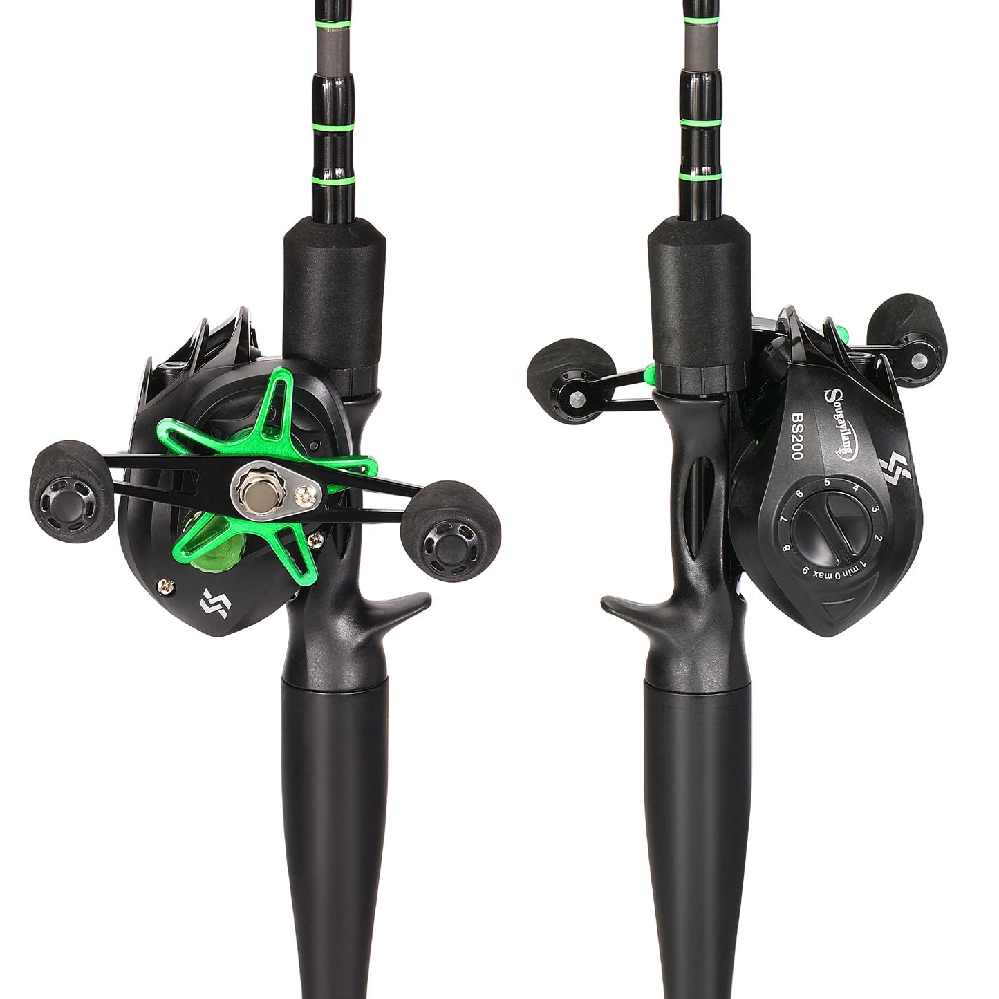 Sougaliyang Bait-Cast Combo - Lime Green 6’ 7’ 8’