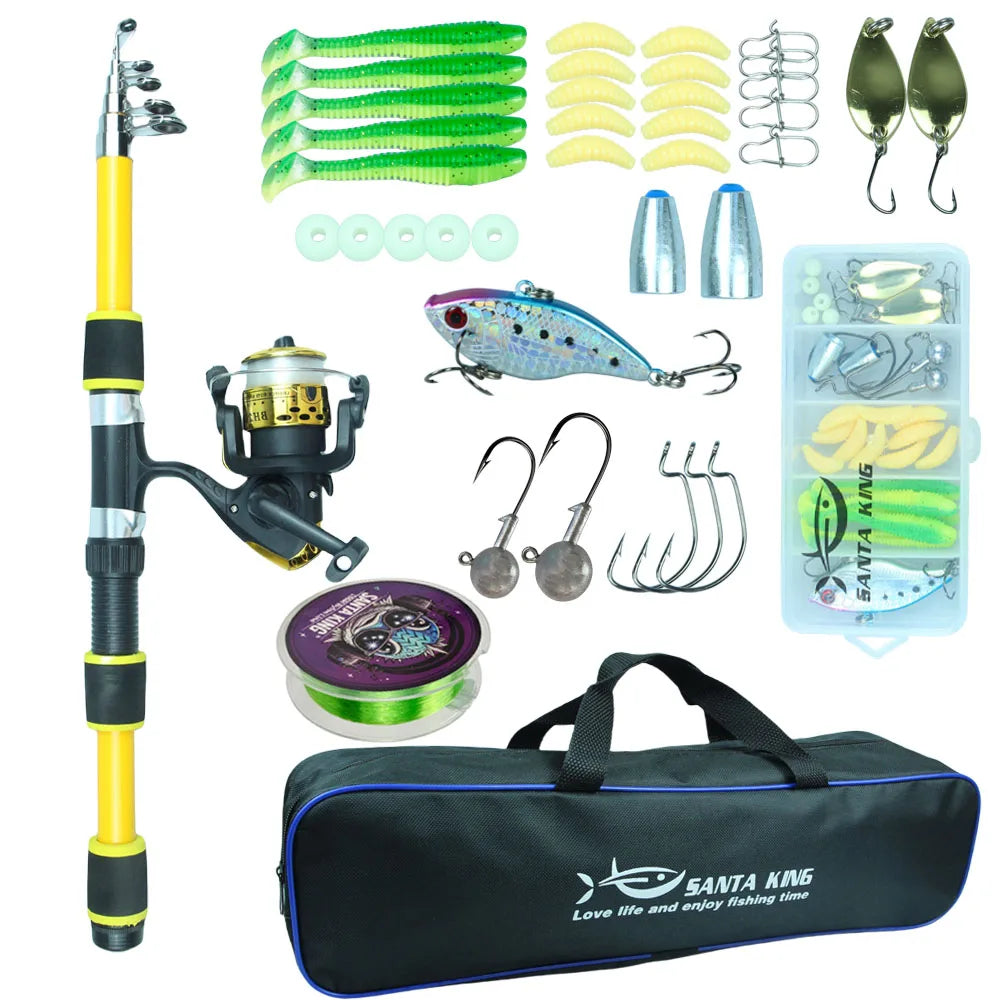 Telescopic Fishing Rod Combo - 6’-7’
