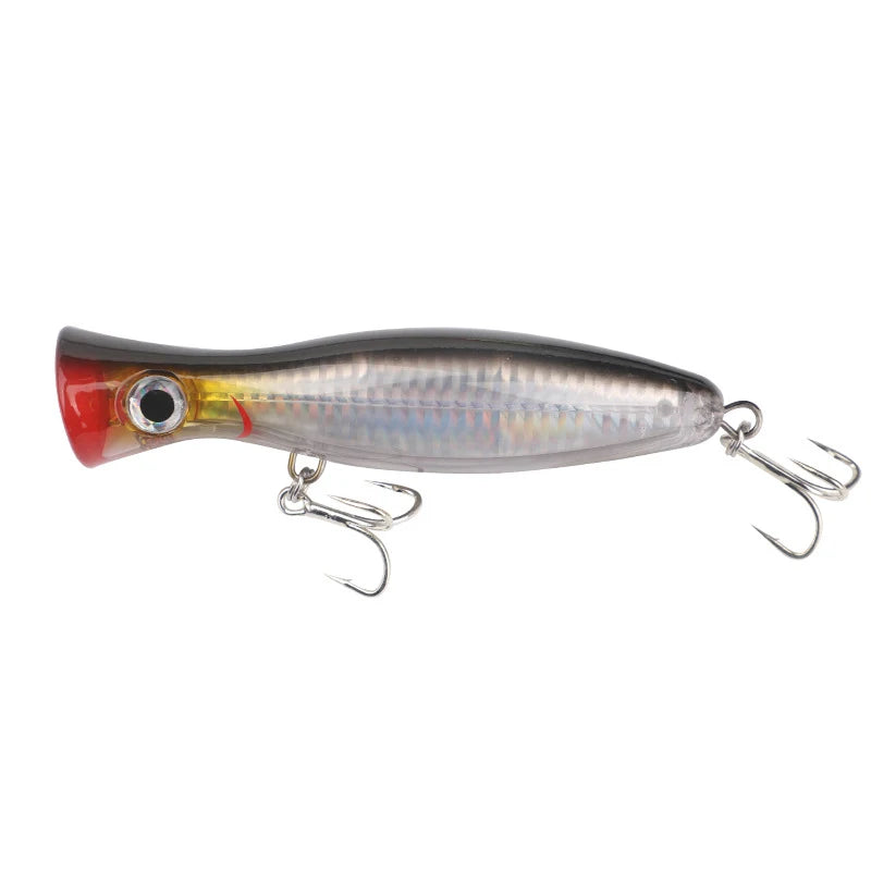 120mm 40g Testar Fishing Lure Long Casting Floating Popper Bait Artificial Wobblers Topwater Hard Bait for Bass Pike Pesca