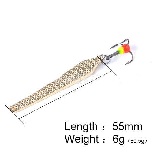 FTK Ice Fishing Metal Spinning False Bait