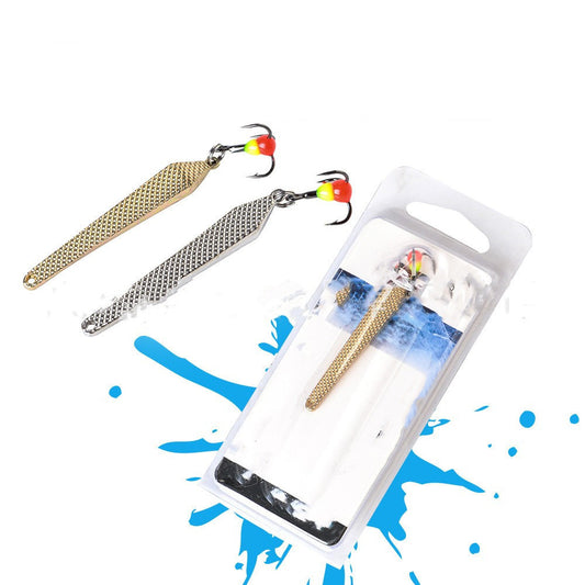 FTK Ice Fishing Metal Spinning False Bait
