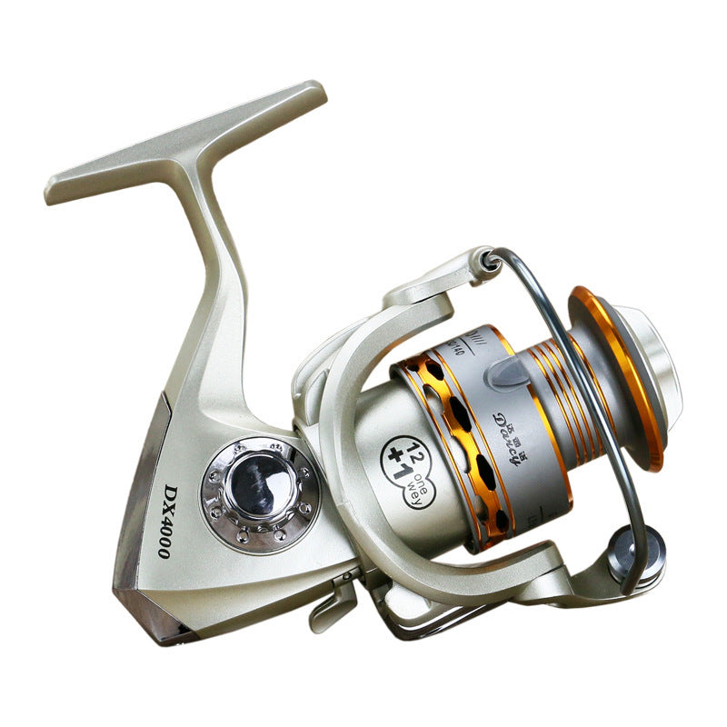 Metal Head Fishing Reel, Wood Handle