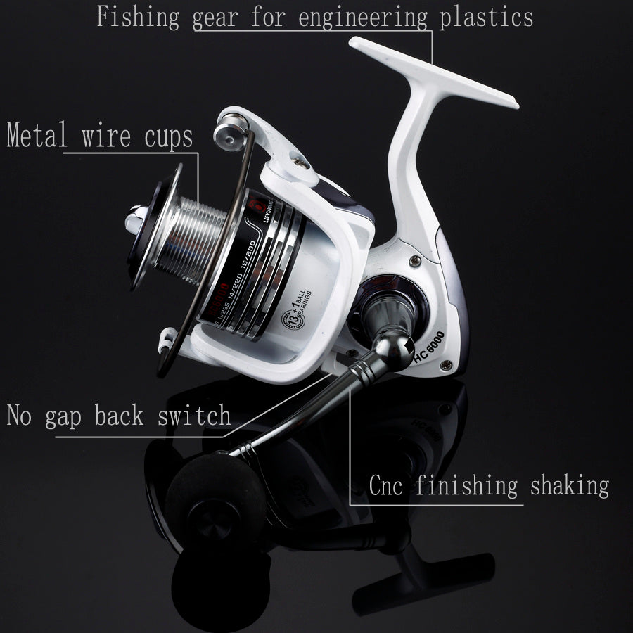 White HC Fishing Reel