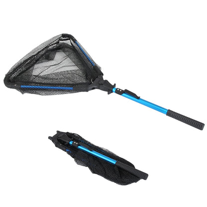 1Pc Foldable Fishing Net With Aluminum Alloy Rod