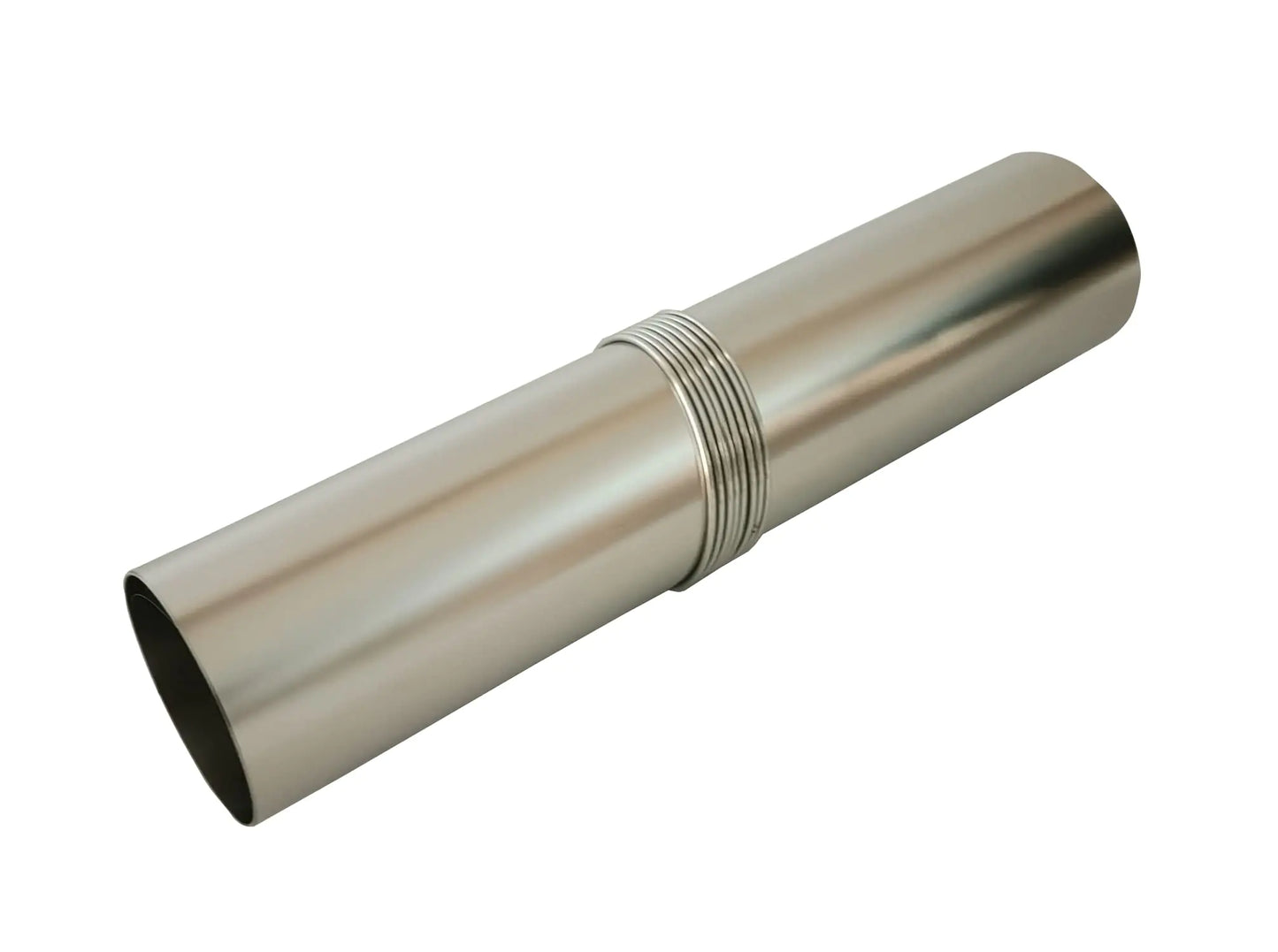 DANCHEL OUTDOOR Roll up Titanium Stove Pipe UltralightCamping Wood Stove Chimney Pipe with Rings Hot Tent Accessories Replacement Flue 2.36’’ Dia. 11 Wide 6.5ft/2M Length