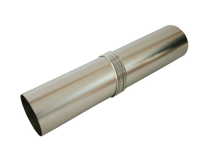 DANCHEL OUTDOOR Roll up Titanium Stove Pipe UltralightCamping Wood Stove Chimney Pipe with Rings Hot Tent Accessories Replacement Flue 2.36’’ Dia. 11 Wide 6.5ft/2M Length