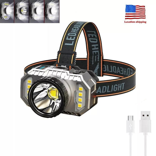 LED Headlight - USB Charging For Night Fishing