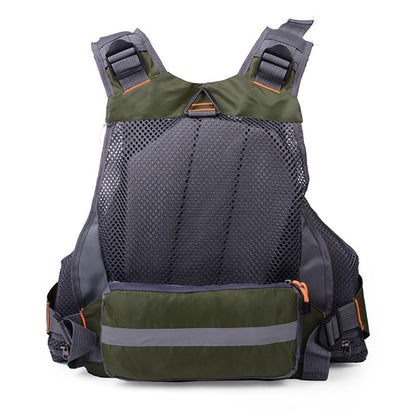 Outdoor Fishing Vest/Life Jacket Combo