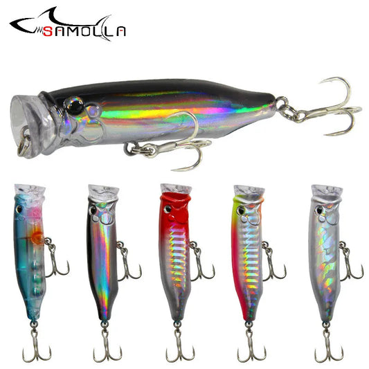 Popper Fishing Lures Weights 9.4g Topwater Lureisca Artificial Fishing Lure Fish Swim Bait Tackle Equipment Articulos De Pesca