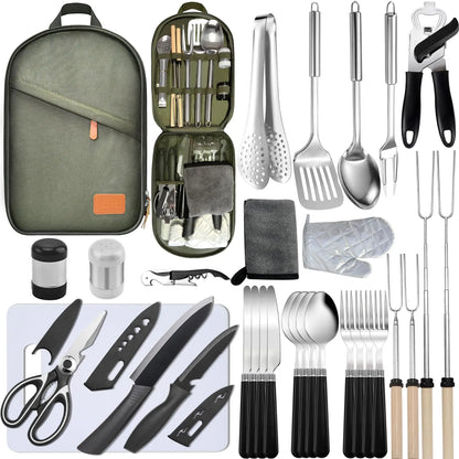 Camping Cooking Set- 31 Pcs Camping Utensils