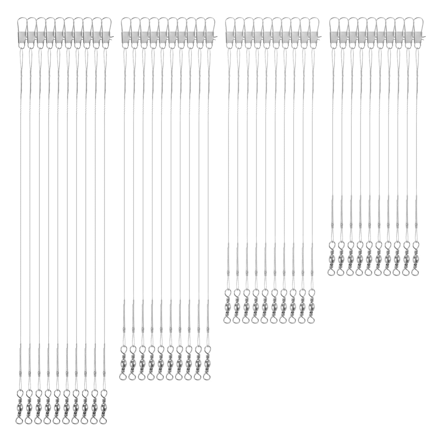 40 PCS Fishing Leader Line Anti-Bite Steel Leaders