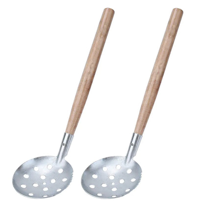 2pcs Ice Scooper Winter Ice Fishing Skimmer Scoop Ice Fishing Scooper with Long Handle 13.4in Metal Ice Fishing Scoops for Easy Removing Slush Snow Ice